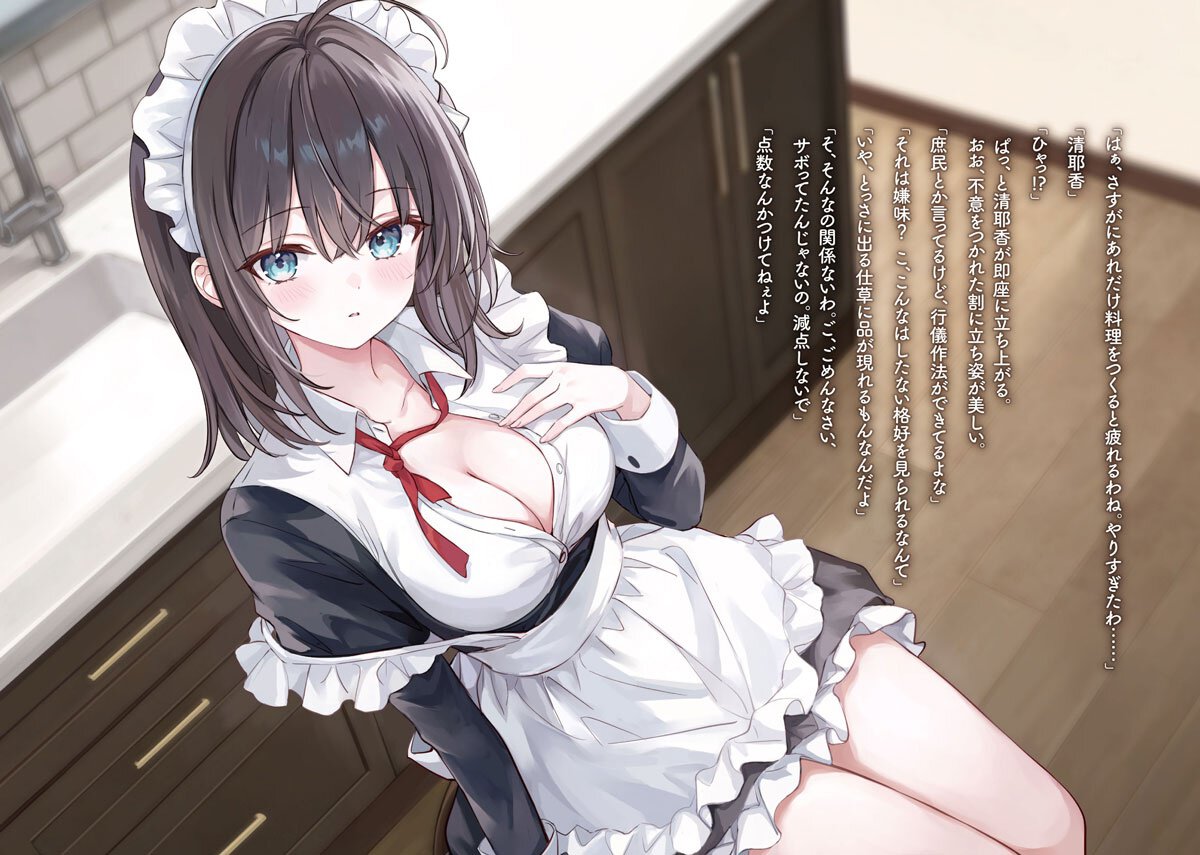 『好きだった子をメイドにしたら、俺の部屋でこっそりナニかしている』より