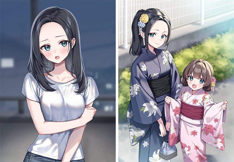 『高校時代に好きだった元同級生のS級美女が隣に引っ越してきた。義娘とともに。』より