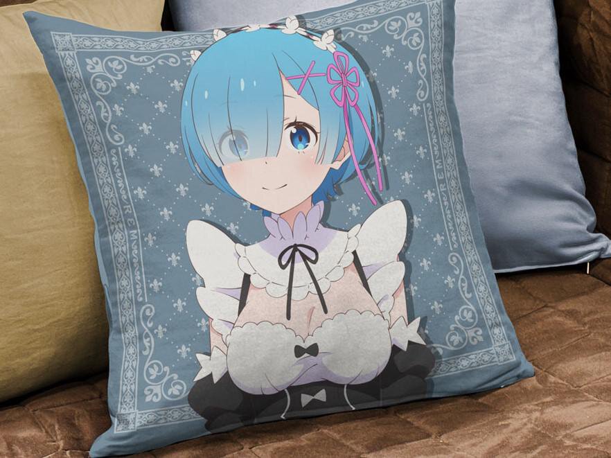 レム調 リゼロ クッションカバー タペストリー ナース版 新品未開封 グッズ-クッションカバー】Re:ゼロから始める異世界生活 ラム
