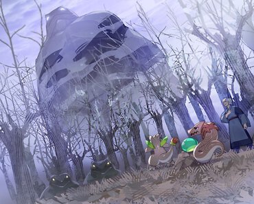 『グリーンスライムに転生した俺は、呪われた異世界を緑でいっぱいにするようです。』より