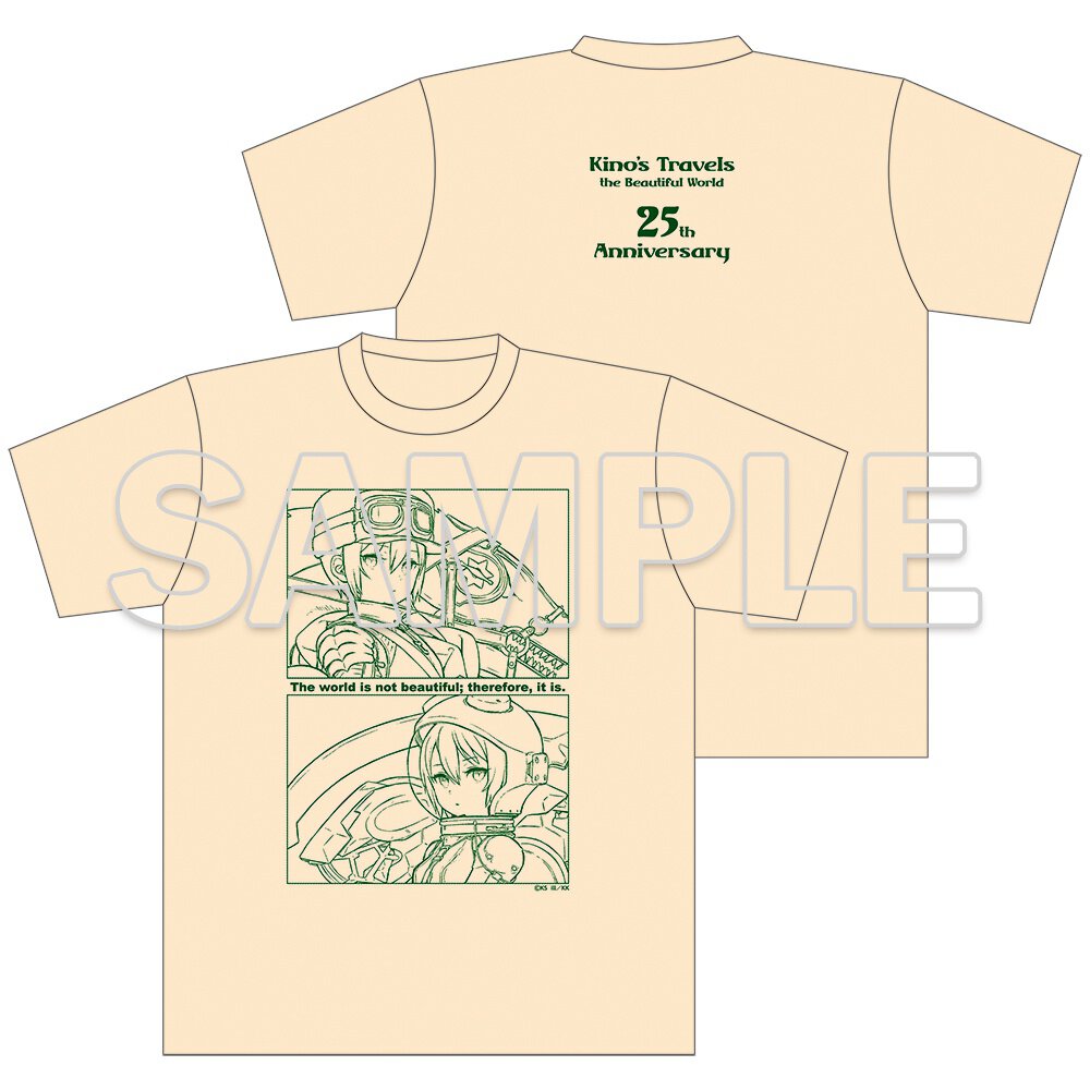 『キノの旅 the Beautiful World』25周年記念 Tシャツ　C 騎士キノ＆パイロットキノ（税込4,400円）