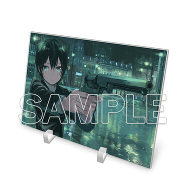 『キノの旅 the Beautiful World』25周年記念 アクリルイラストプレート　E 画集「rouge」より（税込2,420円）