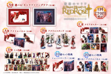 『薔薇のマリア』20周年記念オンラインくじ賞品一覧