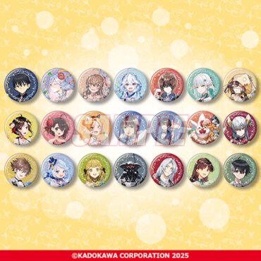 X フォロー&リポストキャンペーンで抽選で3名に当たる「D賞 オーロラ缶バッジ全 21 種セット」