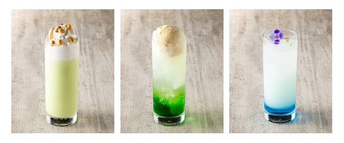  3種のコラボレーションドリンク