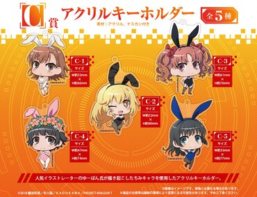 C賞：アクリルキーホルダー（全5種）