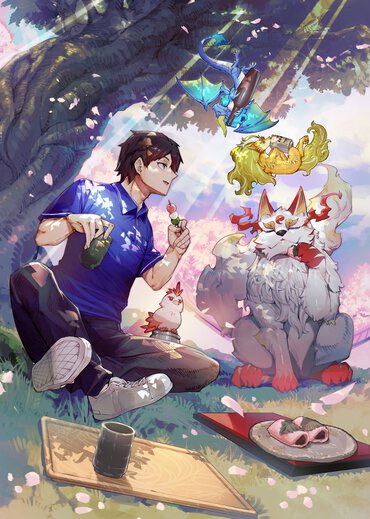 『神の庭付き楠木邸』2巻カバーイラスト