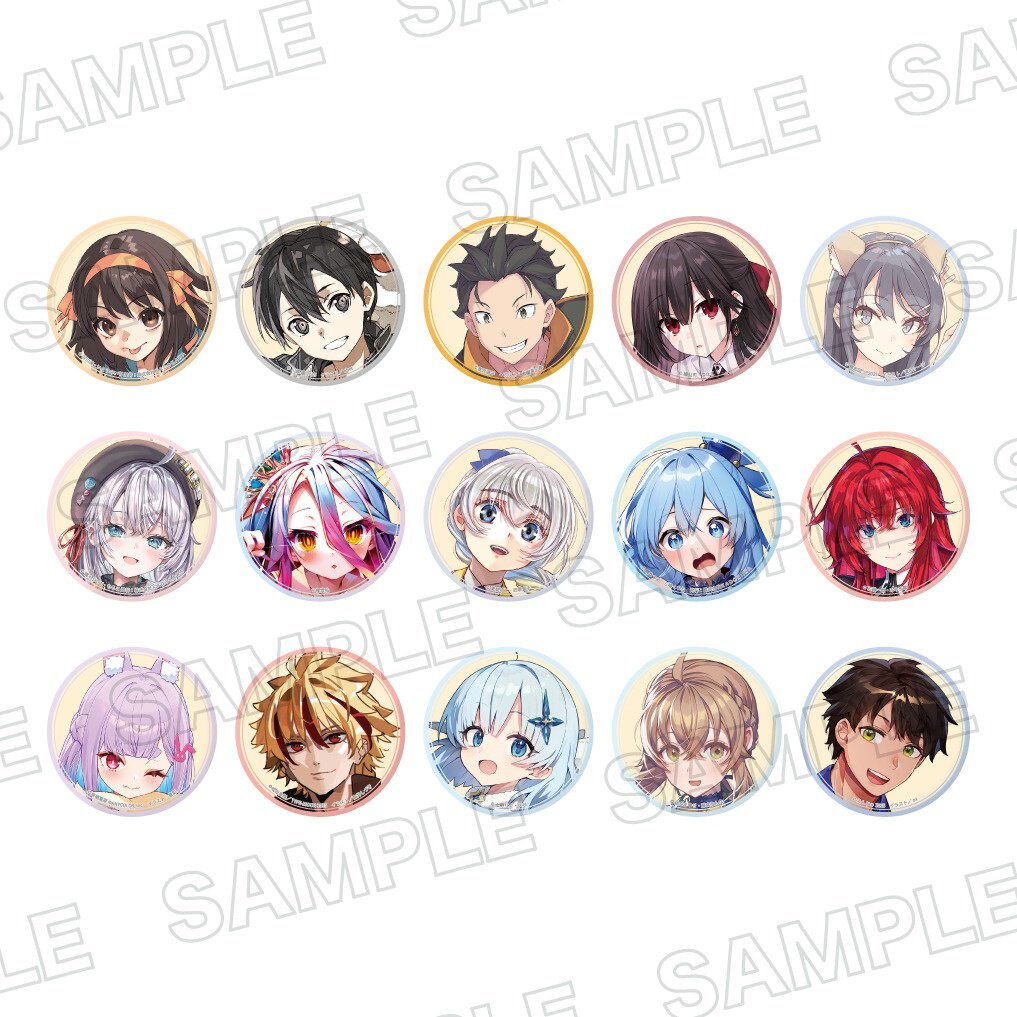 ライトノベル展2025 トレーディング缶バッジ(全15種)