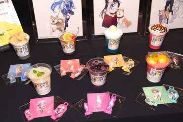 人気作品のヒロインたちをイメージしたドリンクがずらり