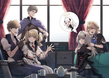 『死神少女は陰から推しを眺めたい』口絵②