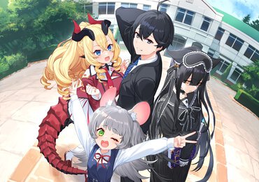 『人外教室の人間嫌い教師』２巻カバーイラストより