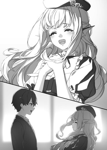 『人外教室の人間嫌い教師』１巻挿絵より