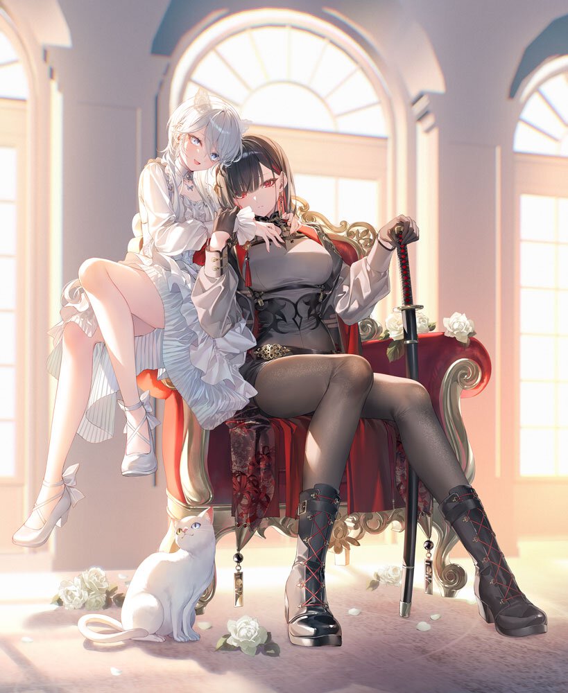 『ハウリング・ブレイズ 葬焔の剣士と不死の魔女』カバーイラスト