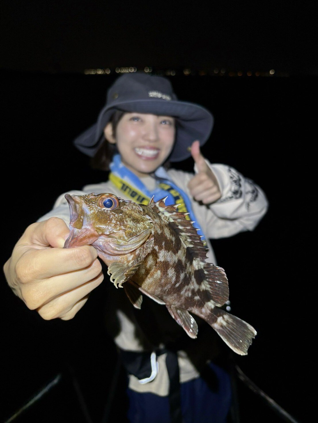 夜には「カサゴ」が釣れたよ©️スピラ・スピカ